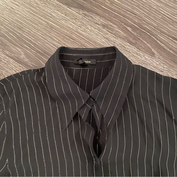 Escada glitter pinstripe button down - Picture 4 of 10